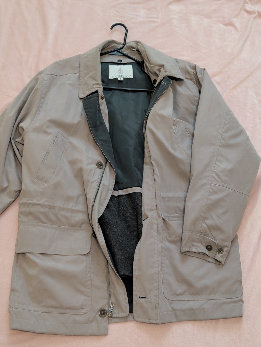 Men's Taupe Field Jacket - Classic Lightweight Coat